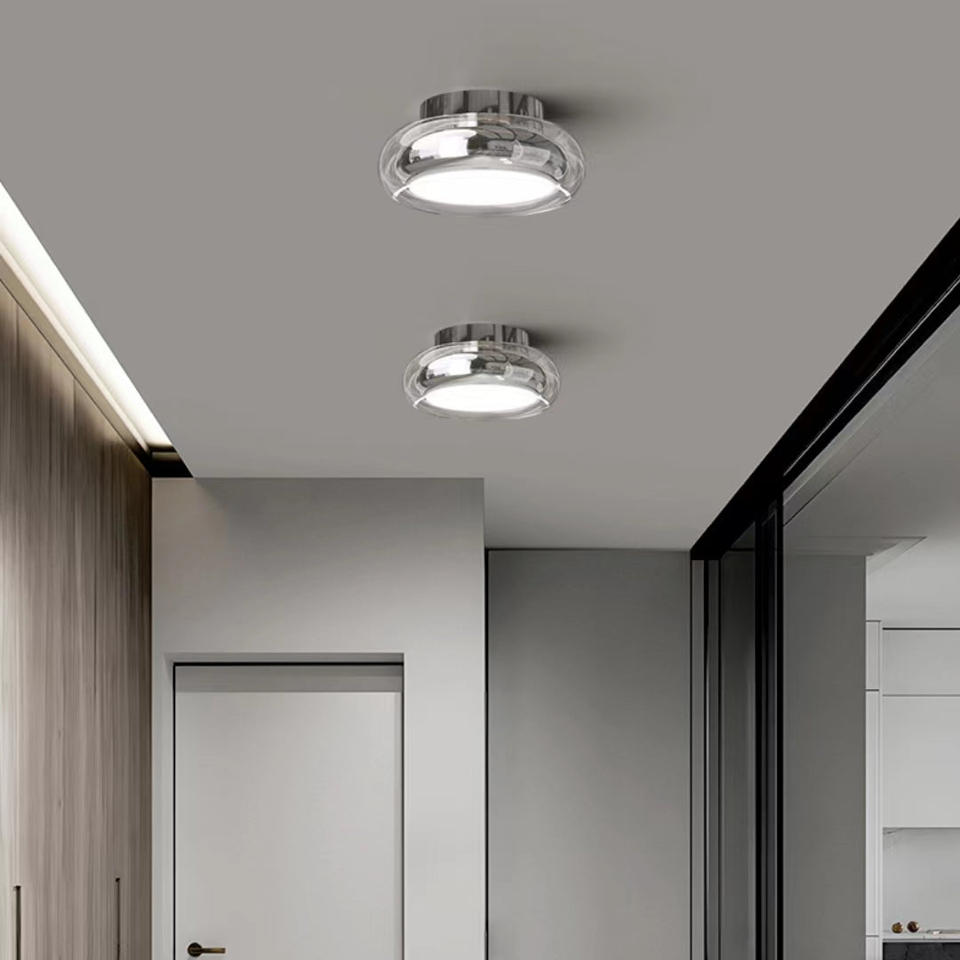 Modern Round Glass LED Ceiling Light