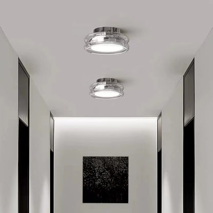 Modern Round Glass LED Ceiling Light