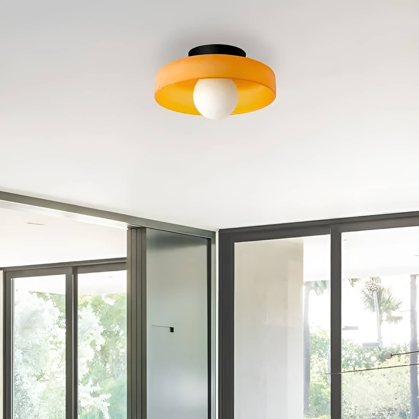 Morandi Glass Disc Ceiling Lamp