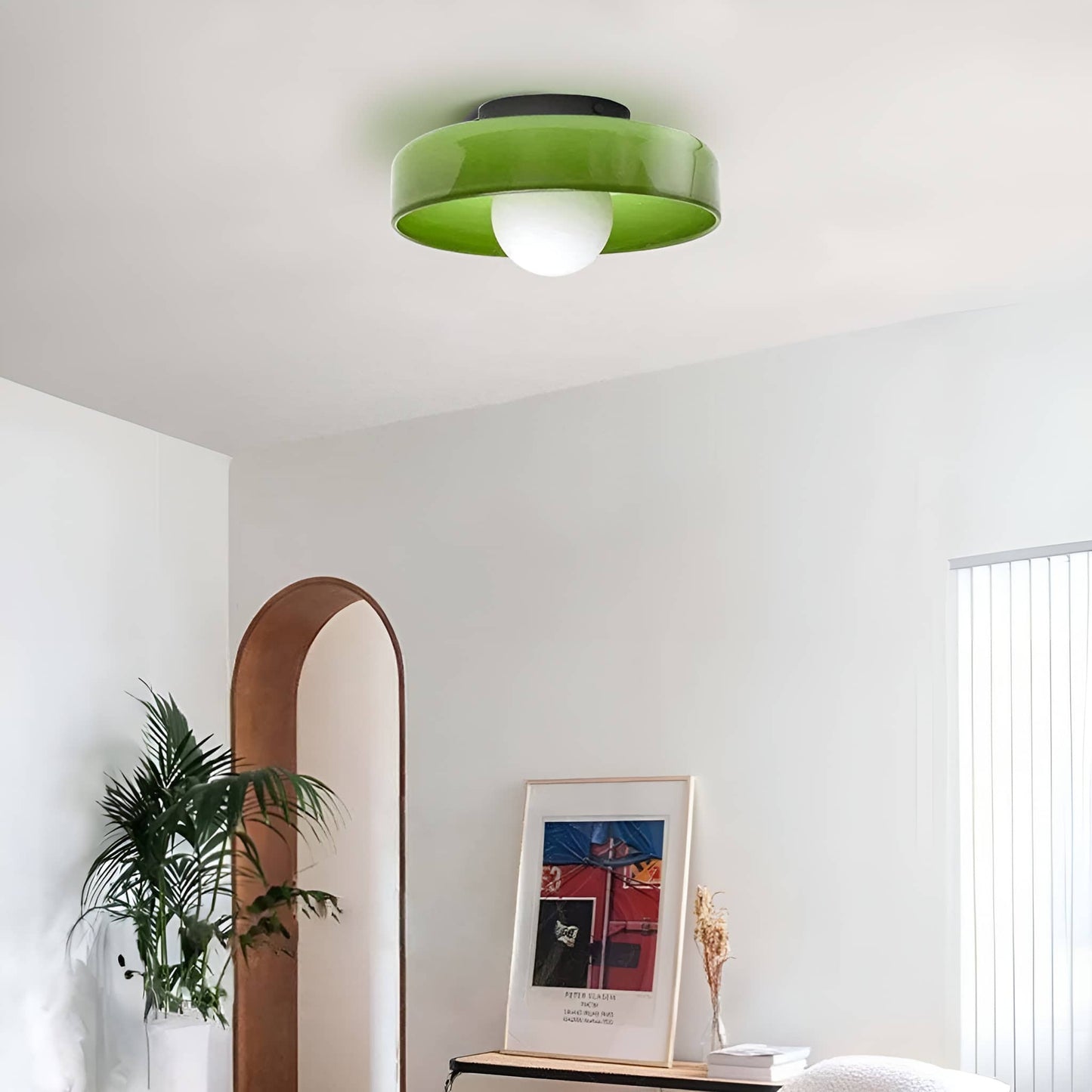 Morandi Glass Disc Ceiling Light