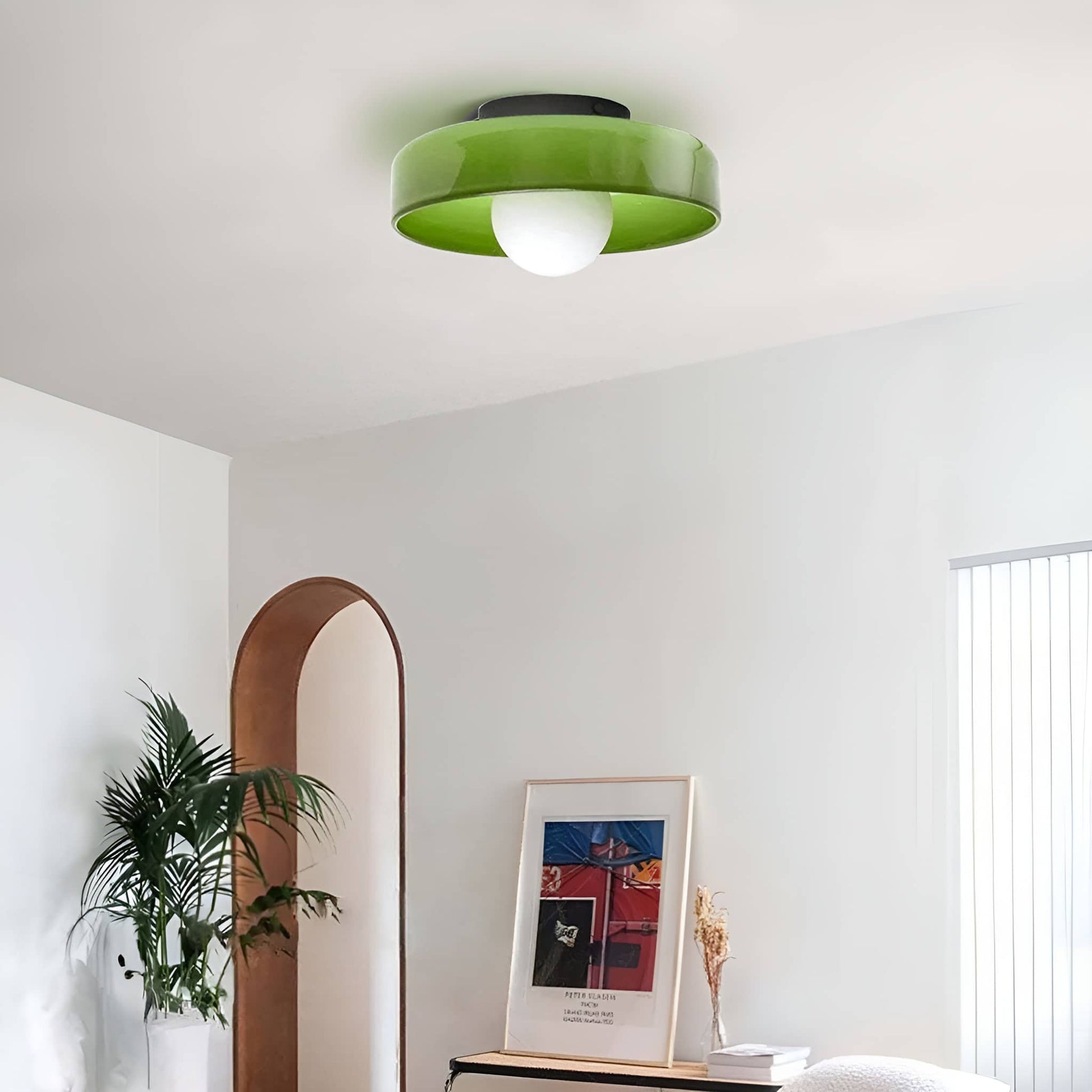 Morandi Glass Disc Ceiling Light