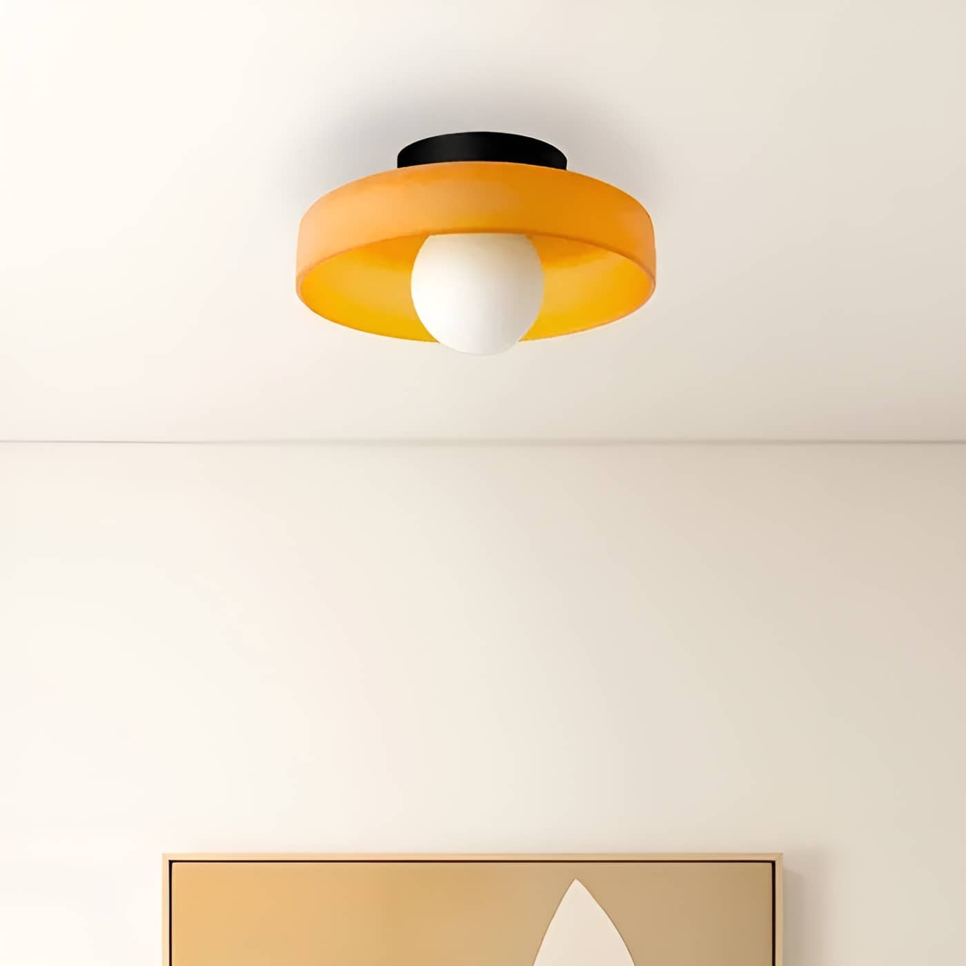 Morandi Glass Disc Ceiling Light