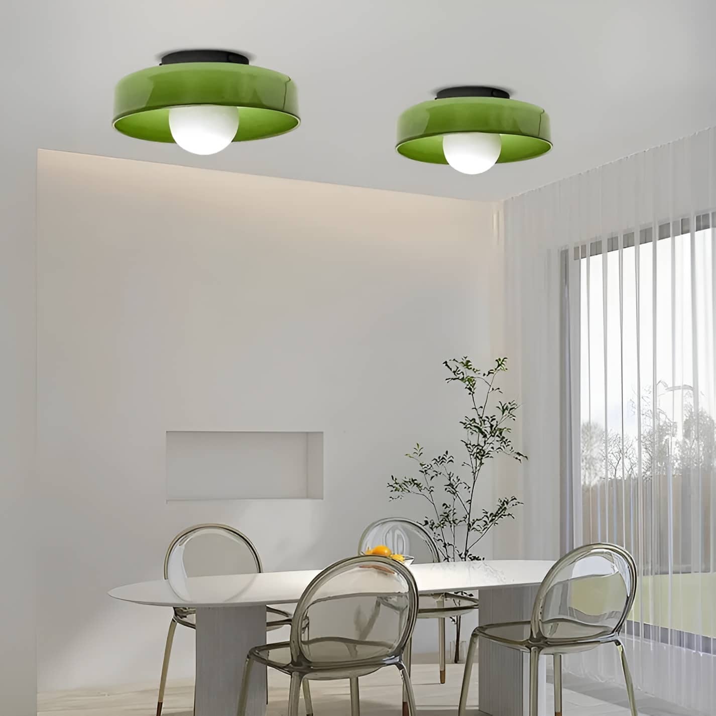 Morandi Glass Disc Ceiling Lamp