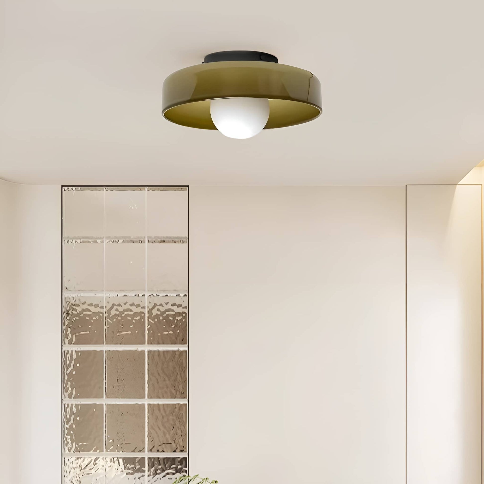 Morandi Glass Disc Ceiling Light