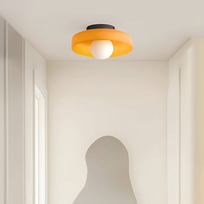 Morandi Glass Disc Ceiling Light