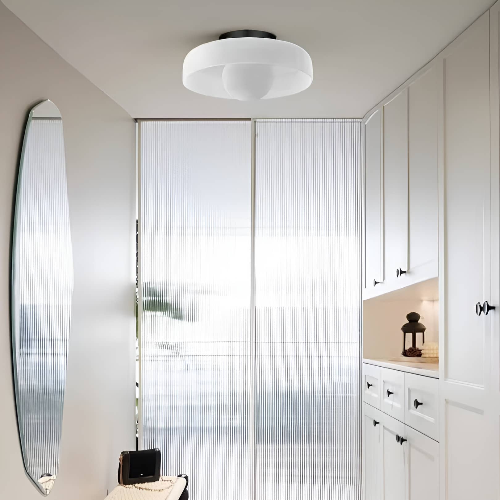 Morandi Glass Disc Ceiling Light