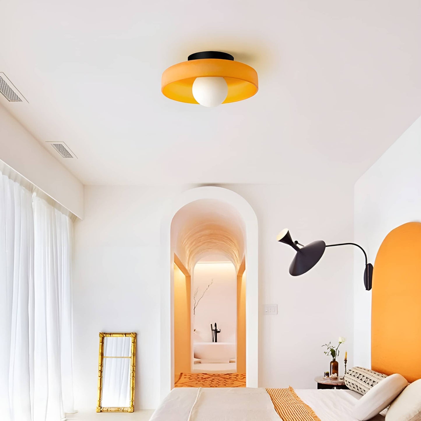 Morandi Glass Disc Ceiling Light