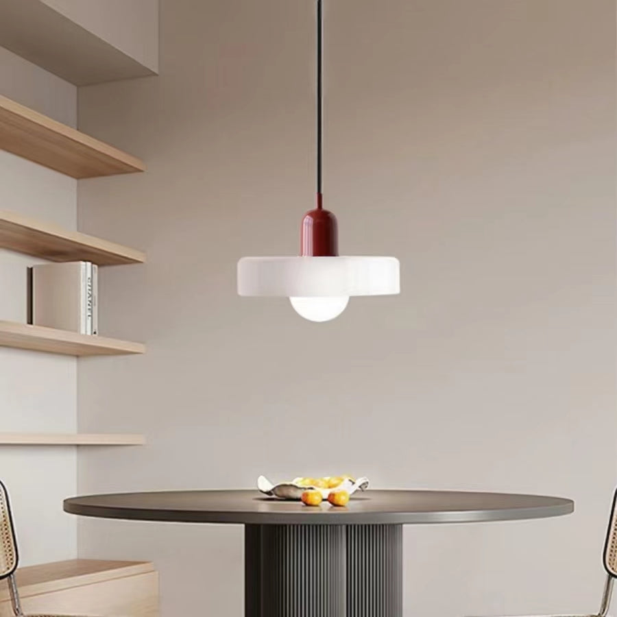 Morandi Glass Disc Pendant Lamp