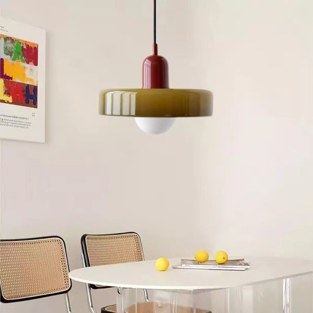 Morandi Glass Disc Pendant Lamp