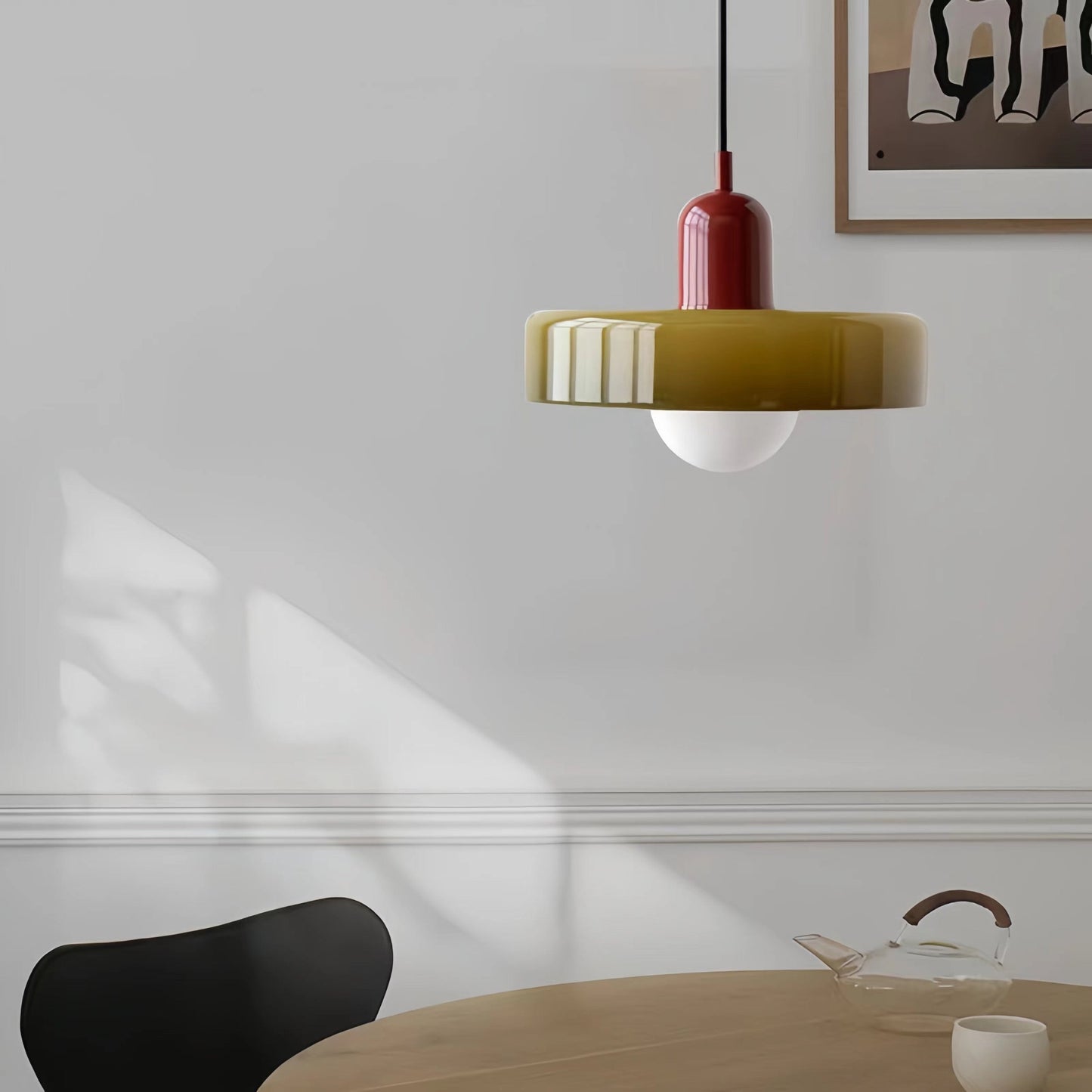 Morandi Glass Disc Pendant Lamp