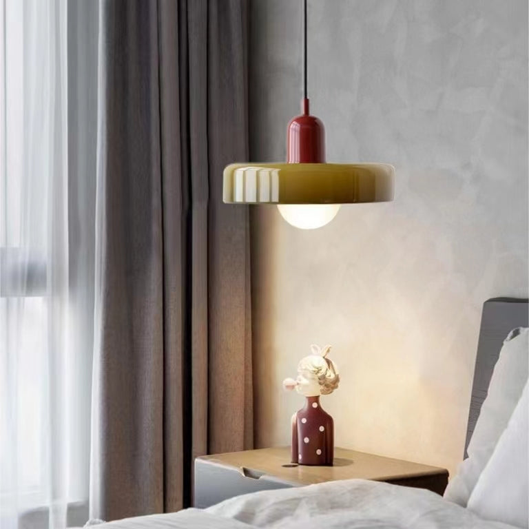 Morandi Glass Disc Pendant Light