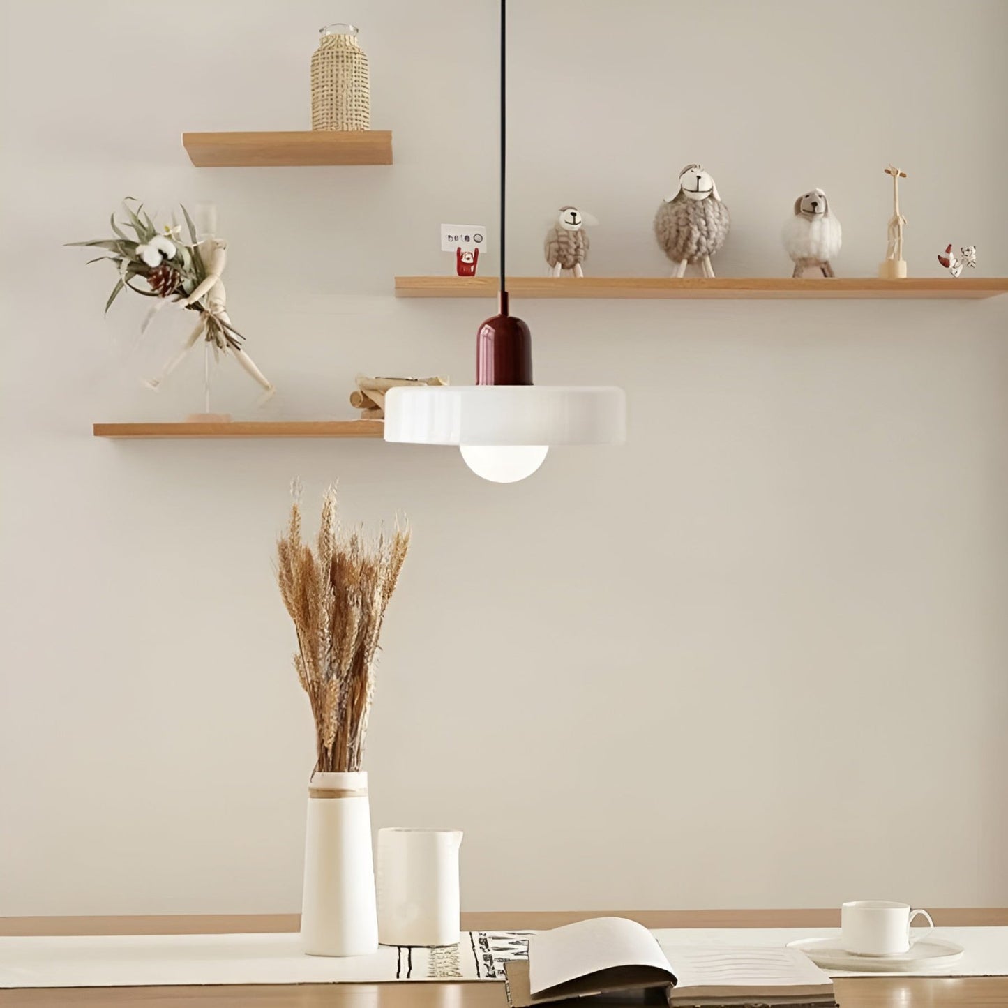 Morandi Glass Disc Pendant Lamp