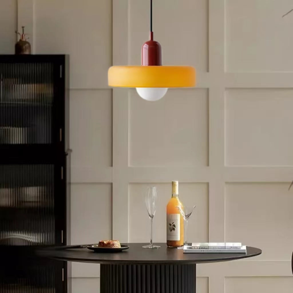 Morandi Glass Disc Pendant Lamp