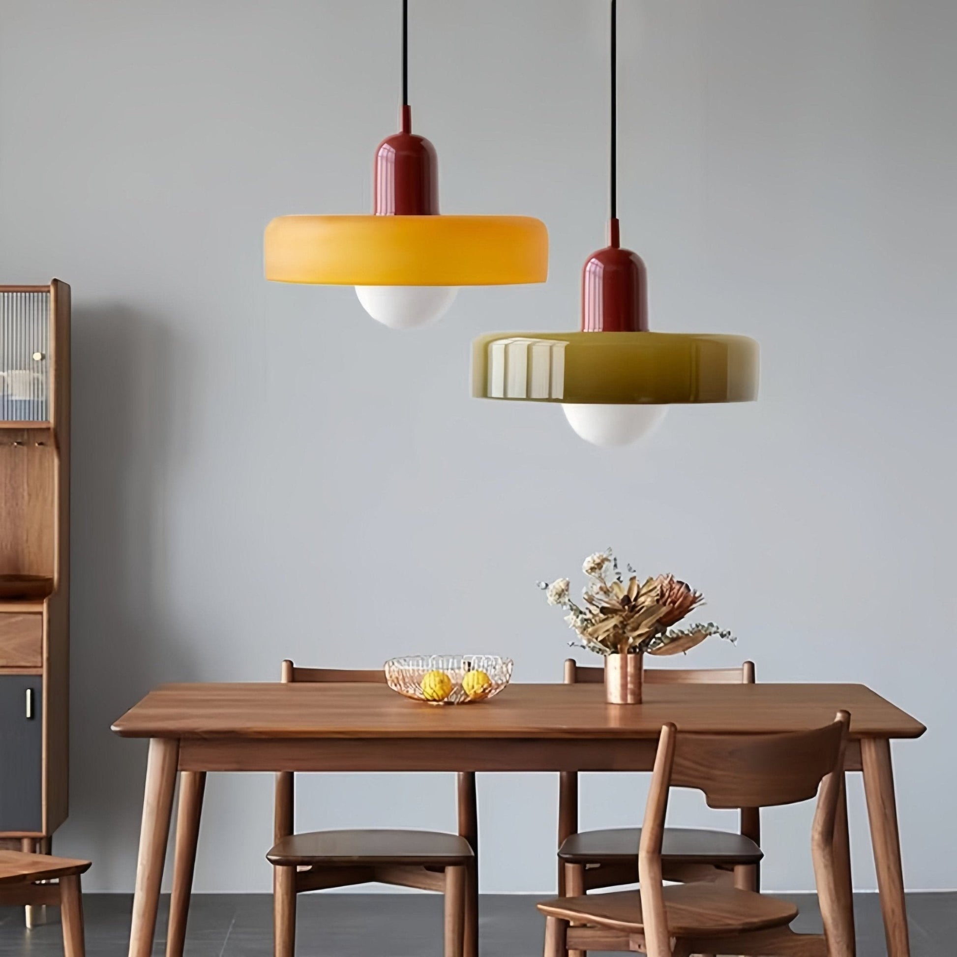 Morandi Glass Disc Pendant Lamp