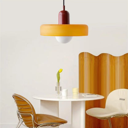 Morandi Glass Disc Pendant Lamp