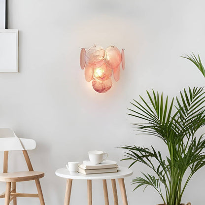 Murano Glass Modern Art Deco Wall Light for Living Room
