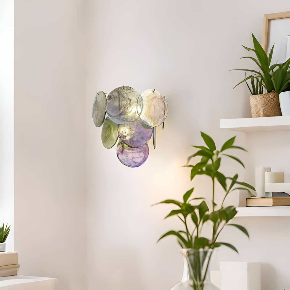 Murano Glass Modern Art Deco Wall Light for Living Room