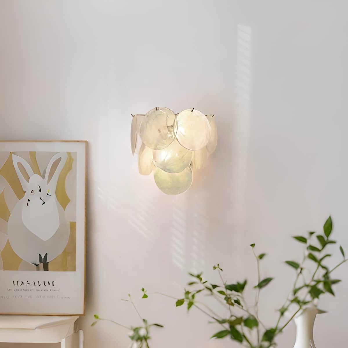 Murano Glass Modern Art Deco Wall Light for Living Room