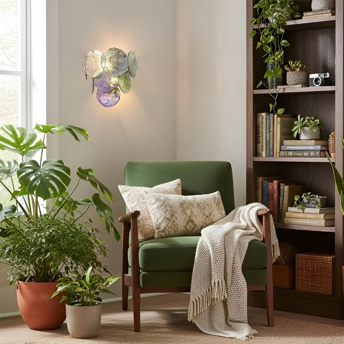 Murano Glass Modern Art Deco Wall Light for Living Room