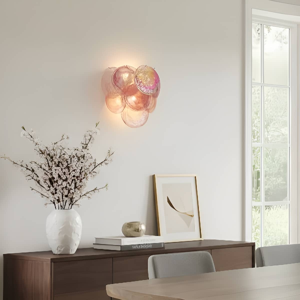 Murano Glass Modern Art Deco Wall Light for Living Room
