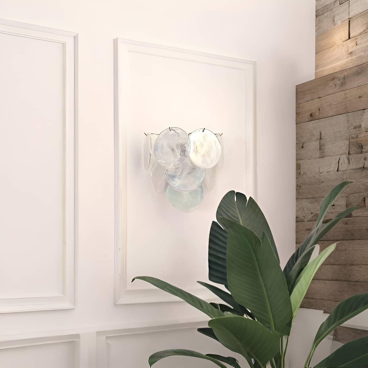 Murano Glass Modern Art Deco Wall Light for Living Room