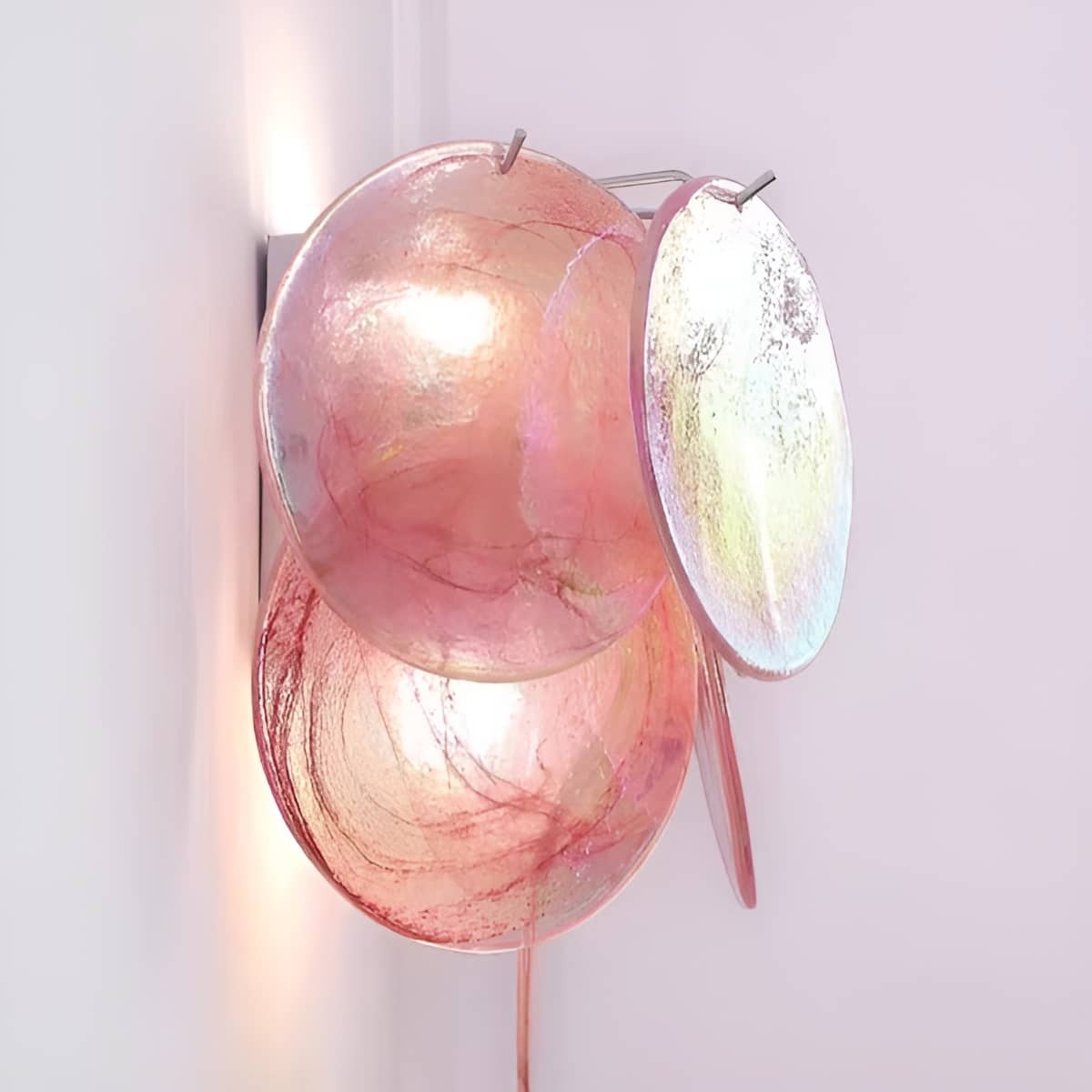 Murano Glass Modern Art Deco Wall Light for Living Room