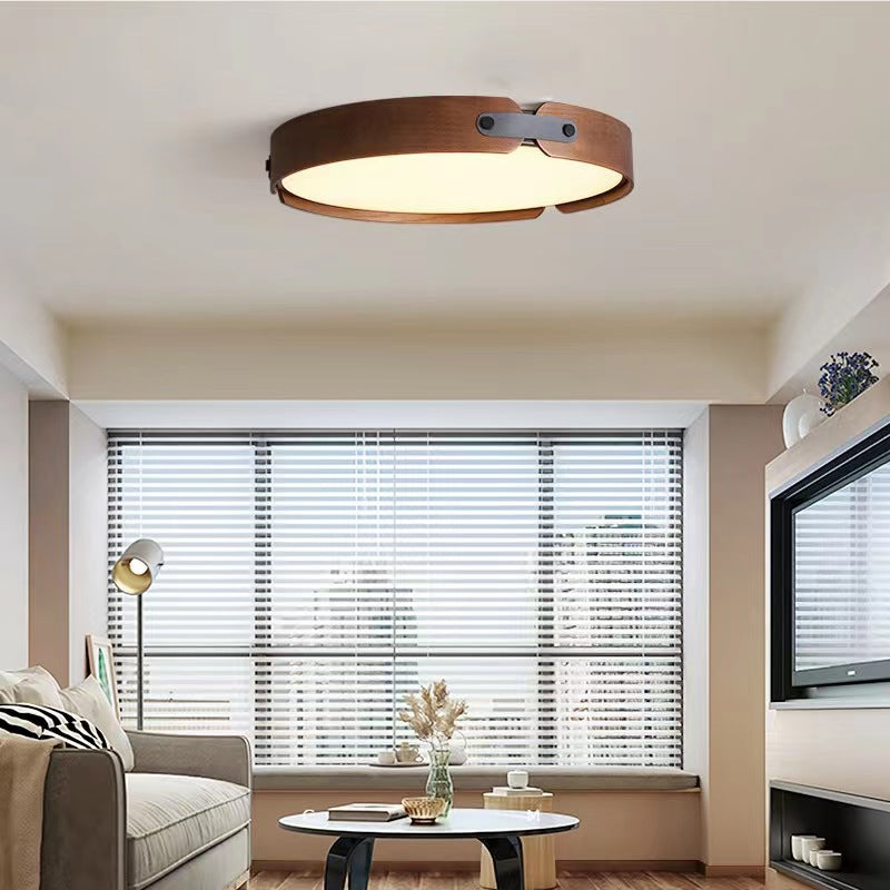 Natural Wooden LED Bedroom Ceiling Light