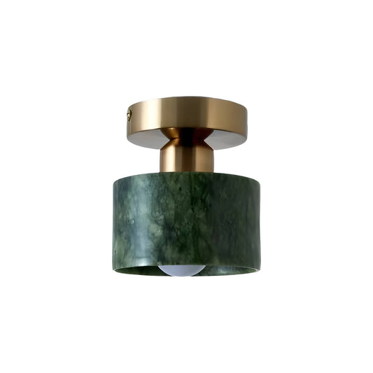 Natural Jade Vintage Dark Green Ceiling Light