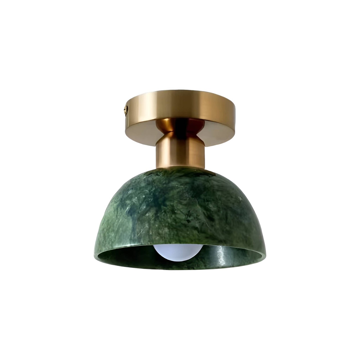 Natural Jade Vintage Dark Green Ceiling Light