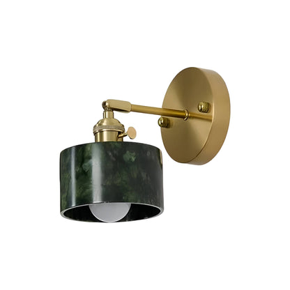 Applique murale vintage en jade naturel vert foncé