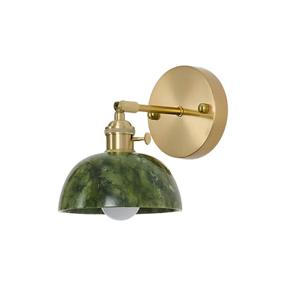 Applique murale vintage en jade naturel vert foncé