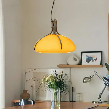 Nordic Bauhaus Pumpkin Glass Pendant Lamp