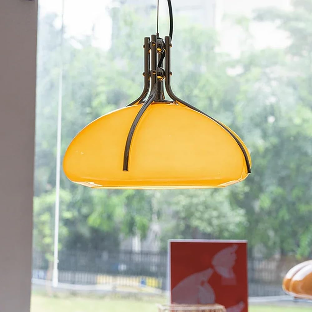 Nordic Bauhaus Pumpkin Glass Pendant Lamp