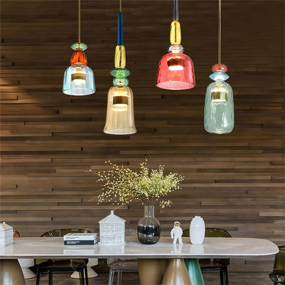 Nordic Colorful Glass Pendant Lamp