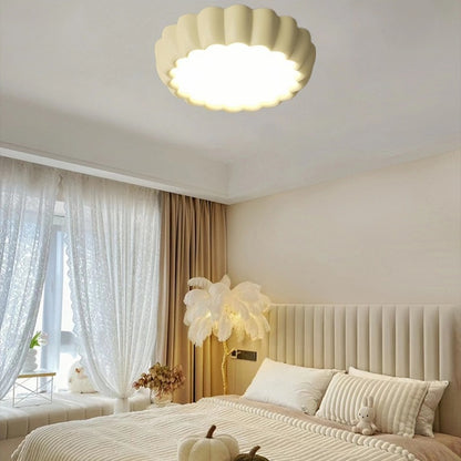 Nordic Cream Macaron Resin Ceiling Lamp