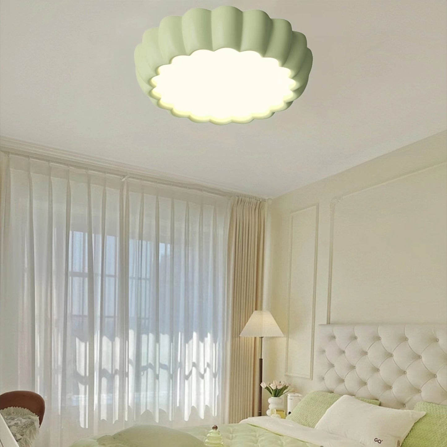 Nordic Cream Macaron Resin Ceiling Light