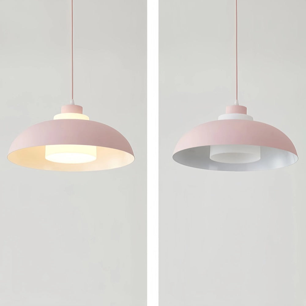 Nordic Macaron Bowl Shaped Pendant Light