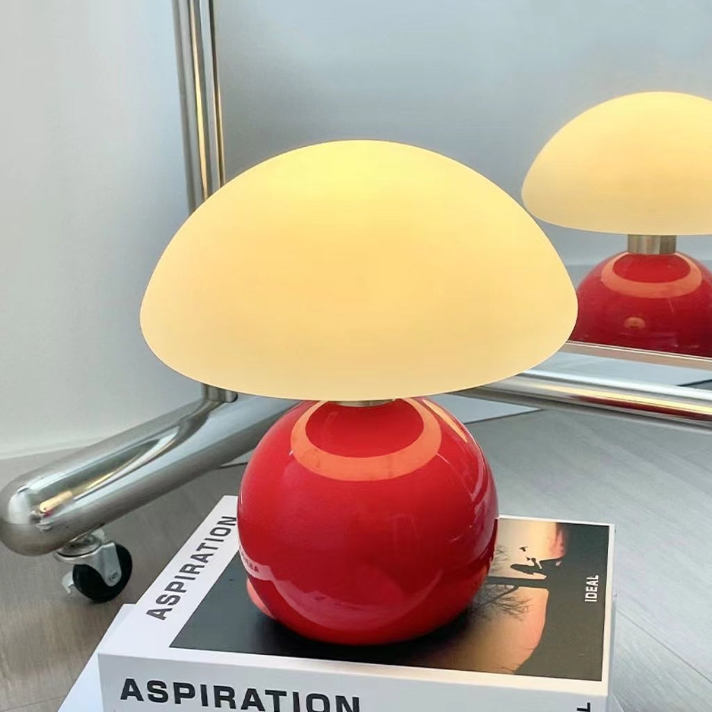 Nordic Macaron Mushroom Rechargeable Table Lamp