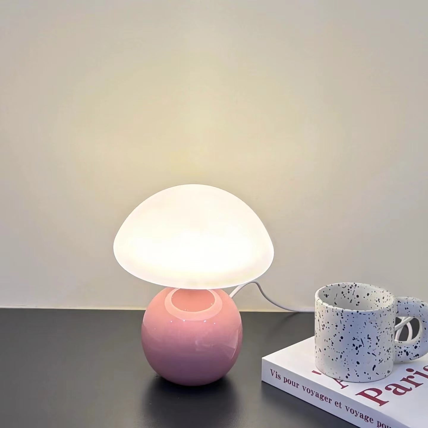 Nordic Macaron Mushroom Rechargeable Table Lamp