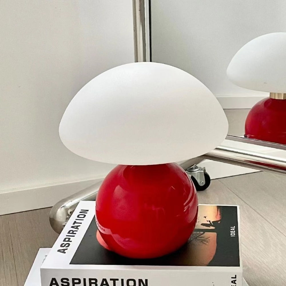 Nordic Macaron Mushroom Rechargeable Table Lamp