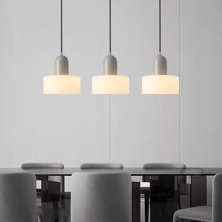 Nordic Modern Cylinder Glass Pendant Lamp