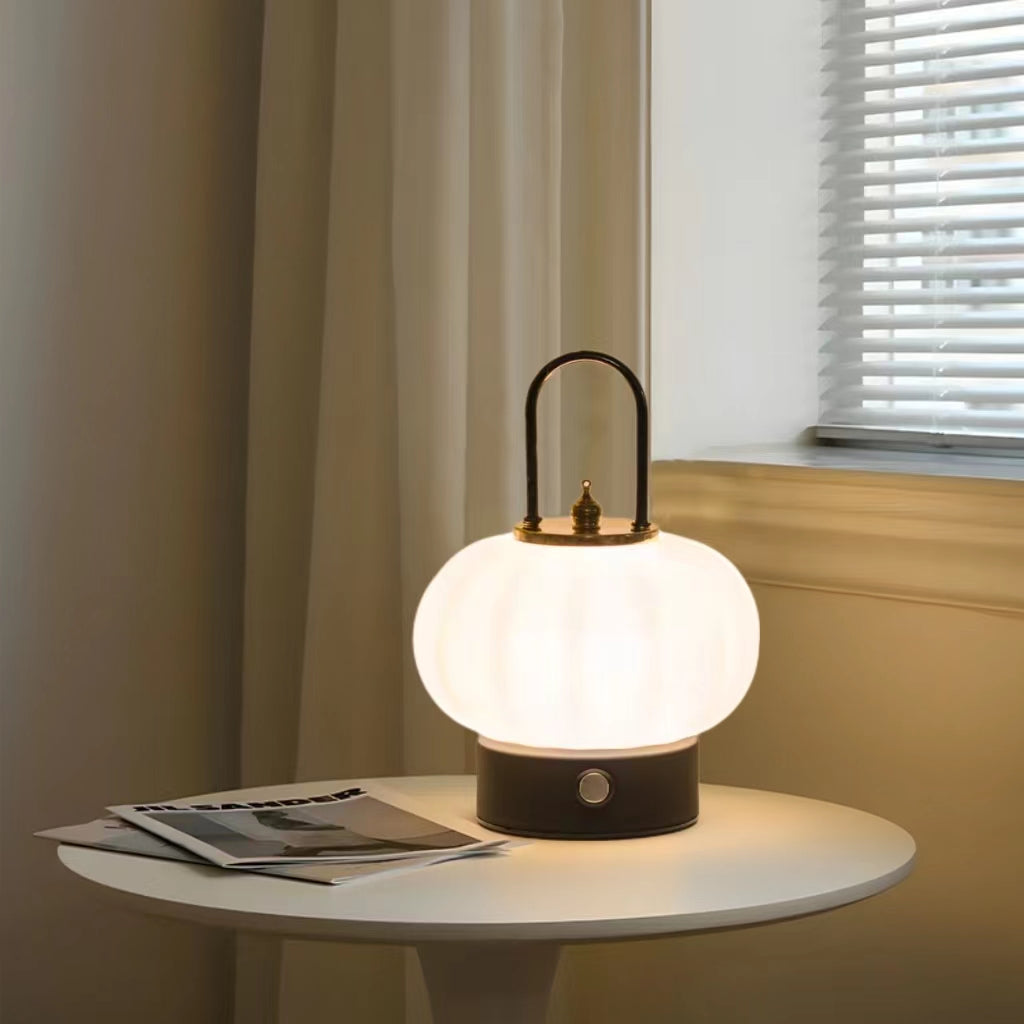 Nordic Rechargeable Portable Pumpkin Table Lamp