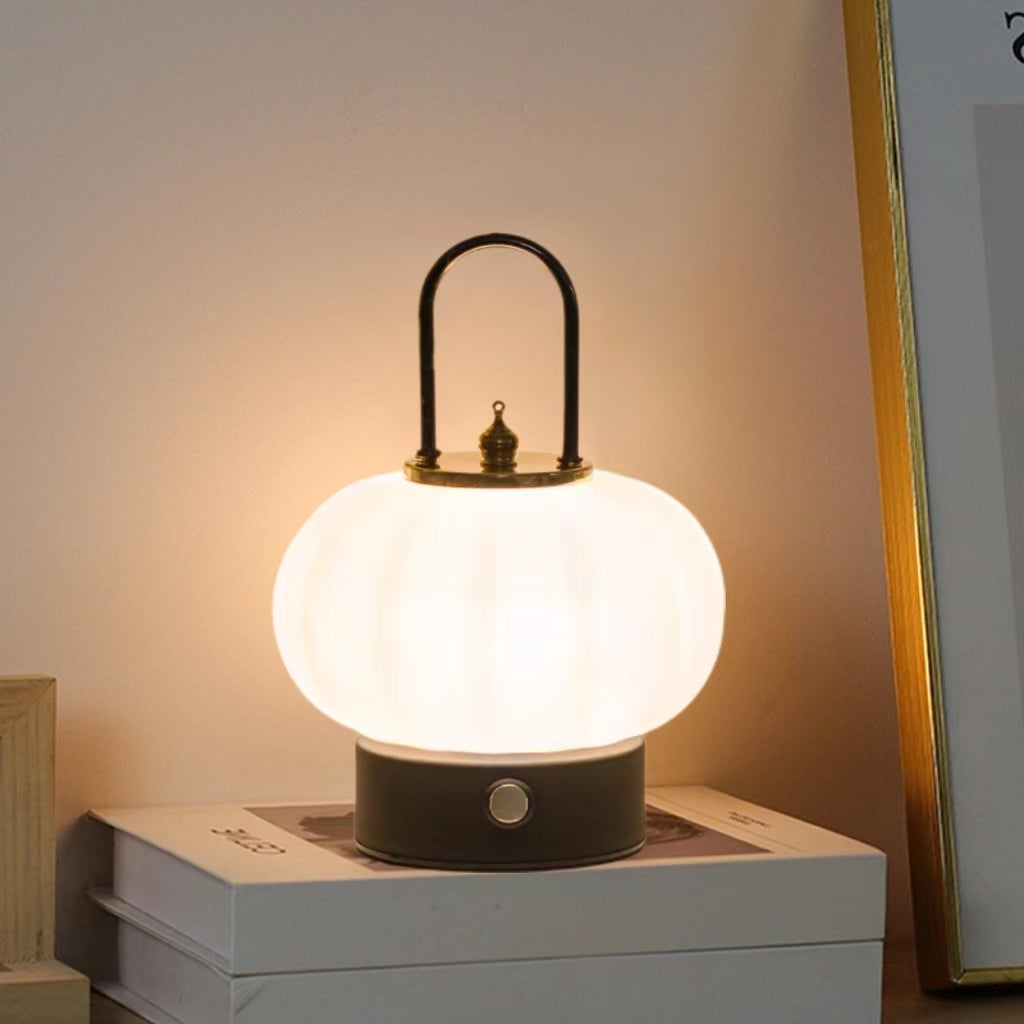 Nordic Rechargeable Portable Pumpkin Table Lamp