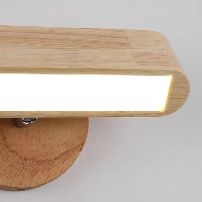 Nordic Rotatable LED Wooden Wall Sconce