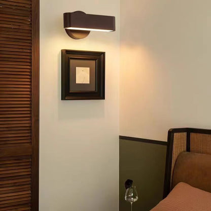 Nordic Rotatable LED Wooden Wall Lamp