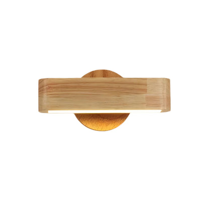 Nordic Rotatable LED Wooden Wall Sconce