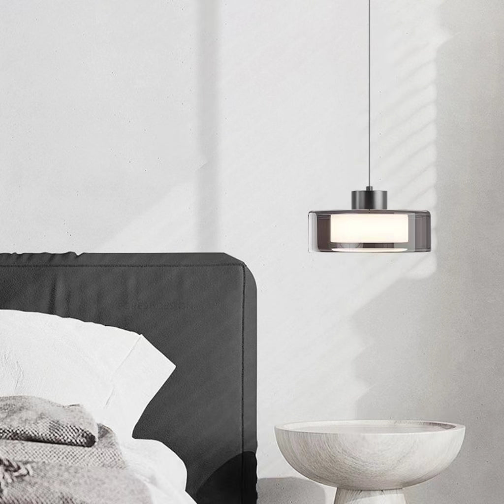 Nordic Modern Disc Glass Pendant Lamp