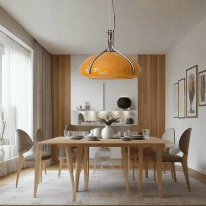 Nordic Bauhaus Pumpkin Glass Pendant Light