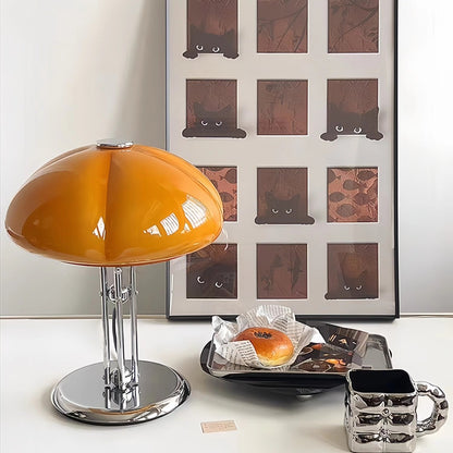 Nordic Bauhaus Pumpkin Glass Table Lamp