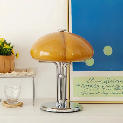Nordic Bauhaus Pumpkin Glass Table Lamp